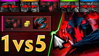 Shadow Fiend Who Never Give Up Dota 2 1v5🔥