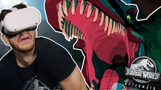 THE T.REX IS FINALLY HERE!!! : Jurassic World Aftermath VR Oculus Quest 2 DLC | Ep3