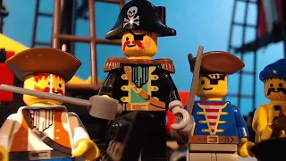 LEGO Pirate Saga 1: Attack on Sabre Island (Classic Pirates Era Stop Motion - 1989 - 1992) #lego