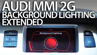 How to enable extended ambient interior lighting Audi MMI 2G (A4 A5 A6 A8 Q7)