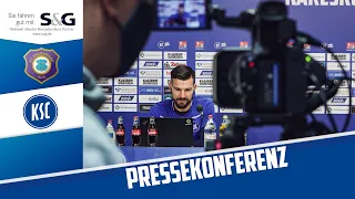 KSC-Pressekonferenz vor Erzgebirge Aue (12. Spieltag)