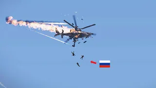 A Russian helicopter pilot tried to escape a Ukrainian long-range missile but failed - ARMA 3