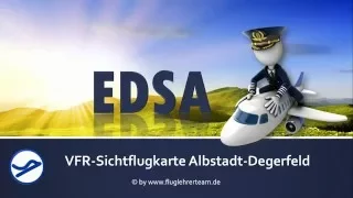 VFR Sichtflugkarte EDSA Albstadt-Degerfeld Flugplatz www.fluglehrerteam.de