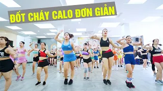 ĐỐT CHÁY CALO ĐƠN GIẢN VỚI BÀI TẬP AEROBIC TẠI NHÀ | BẢO NGỌC AEROBIC