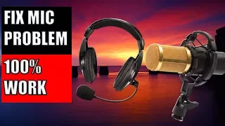 How To Fix Microphone Audio - Microphone Not Working in Windows 7/8/10