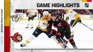 Predators @ Senators 4/7 | NHL Highlights 2022