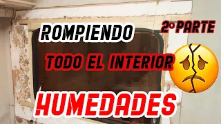 2#🔨🚱Reparación HUMEDADES en ventana de autocaravana, Quitando madera podrida.🚱🔨