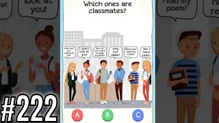 Braindom 2 Riddle Level 222 Which ones are classmates? Gameplay Solution Walkthrough