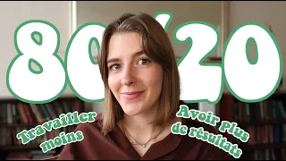 COMMENT TRAVAILLER PLUS EFFICACEMENT avec la règle 80/20 *astuces productivité*