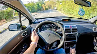 2003 Peugeot 307 [1.6 16V 109HP] |0-100| POV Test Drive #1872 Joe Black