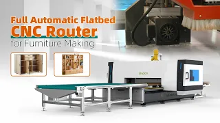 Full Automatic Flatbed CNC Router for Furniture Making