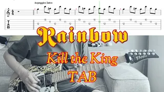 [TAB] Rainbow - Kill the King (guitar cover & TAB)