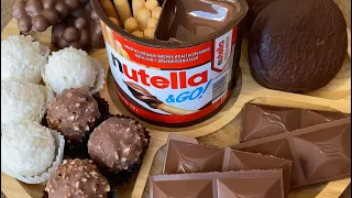 Chocolate desserts | choco pie ferrero raffaello nutella go! Bubbles nestle #shorts #asmr #relaxing