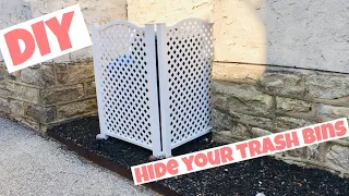 DIY |Hide Your Outdoor Trash Bins | Easy And Fast