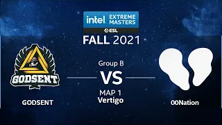 CS:GO - GODSENT vs. 00Nation [Vertigo] Map 1 - IEM Fall 2021 - Group B - NA