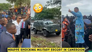 😳 Kylian Mbappe Shocking Military Escort in Cameroon