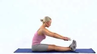 Long sitting hamstring and back stretch