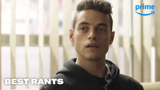 Rami Malek Ranting for 10 Straight Minutes in Mr. Robot | Prime Video