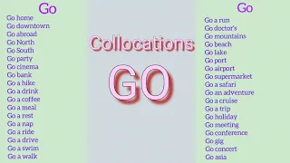 Collocations GO / learning English  / Grammar