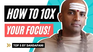 How to stop getting distracted and focus on one thing at the time | Dandapani | Master Your Life