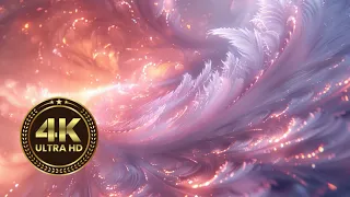 🪽Abstract Angel Feather Screensaver- 4K 3D Relaxing Background Video Beautiful Animated Wallpaper