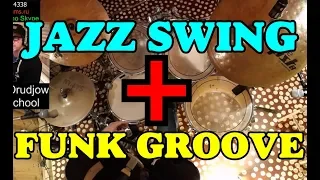 Джазовый Свинг в Фанковых Грувах | Jazz Swing Funk Groove | Уроки Ударных в Тольятти