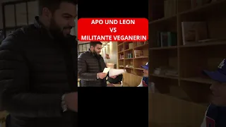 MILITANTE VEGANERIN VS ANAS  | LEON, APO UND ANAS  | Anasislam #islam #islamdeutsch  #ansag #shorts