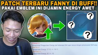 PATCH TERBARU FANNY DI BUFF!! PAKE EMBLEM INI DIJAMIN ENERGY AWET!!