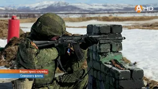 Мотострелки Северного флота завершают зимний период обучения стрельбами