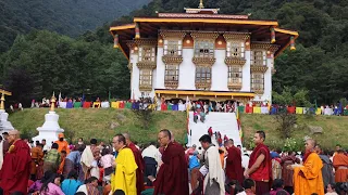Tai Situ Rinpoche In Bhutan-Empowered Phurbai Lhawang In Khaling Barshong Monastery