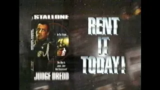 Judge Dredd and Best of the Best 3 Coming to VHS Commercial from 1995