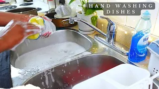 ASMR Relaxing Real-Time Hand Washing Dishes Clean | Clean With Me!