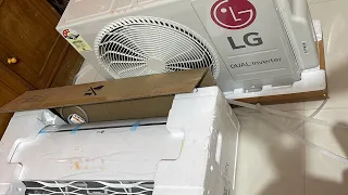 LG 1.2 ton AC installation review will come soon👍 #lg #ac #airconditioner #installation #summer