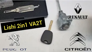 Отмычка Lishi 2in1 VA2T Citroën/Renault/Peugeot +380933008410 WhatsApp 🚘