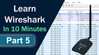 Learn Wireshark in 10 minutes Part 5  - Capture Wireless Traffic using Monitor Mode