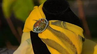 Fashion accessories autumn. Rings for neckerchief and scarf. How to wear. Review