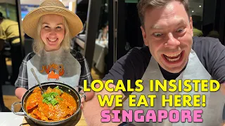 Locals Insisted We Eat Here! | Trying Chilli Crab in Singapore 🦀