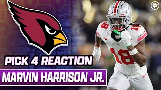 Marvin Harrison Jr. is the New WR1 for the Arizona Cardinals! NFL Draft Reaction | FantasyPros
