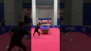 Sun Yingsha All Forehand Training with Pimple Rubber