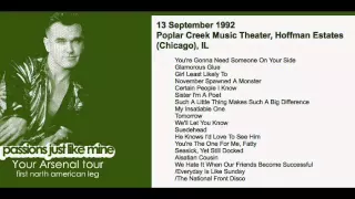 Morrissey - September 13, 1992 - Hoffman Estates (Chicago), IL (Full Concert) LIVE