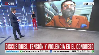 Discusiones, tensión y violencia en el Congreso