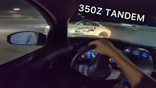 STREET DRIFTING WITH TWO 350Z'S