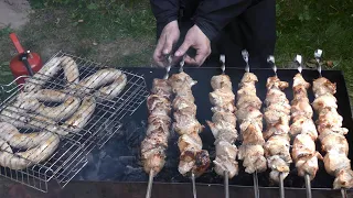 Shawarma, Burgers, Pork Skewers, Sausages, Kurtos Kalacs and more Street Food in Minsk, Belarus