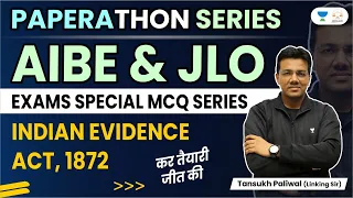 Paperathon | AIBE & JLO Special MCQ Series | Evidence Law | Tansukh Paliwal | Linking Laws