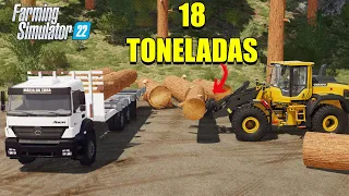 Carregando sequoias a maior árvore do mundo | Farming simulator 22 platinum