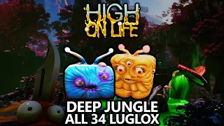 High on Life - All 35 Deep Jungle Luglox Locations Guide (Chests/Crates)