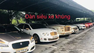 The largest fleet of super cars with four-quarter plates in Vietnam#cars #car #travel #travelvlog