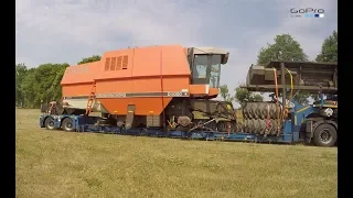 Dronningborg D9000 Jumbo - rozładunek kombajnu | Dronningborg D9000 Jumbo - unloading harvester