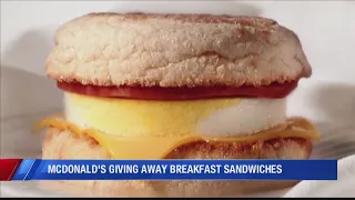 McDonalds to give away free Egg McMuffins Monday