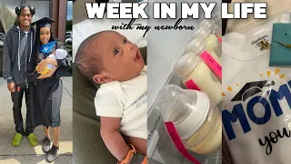 Week In My Life With A Newborn | My College Graduation + Postpartum Chitchat + KJ gets surgery?!